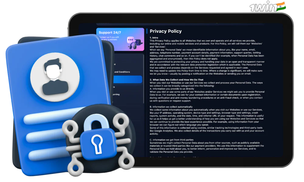 1Win India provides its players with data protection
